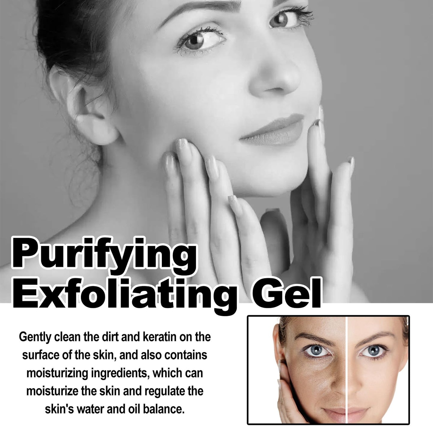 Exfoliating Gel with Sodium Hyaluronate and Cherry Blossom Extract for Face and Body