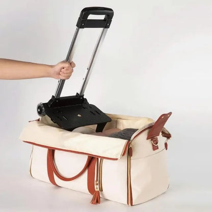 Carry On Travel Bag with Hanging Garment Zone and Shoe Compartment, 60L Capacity