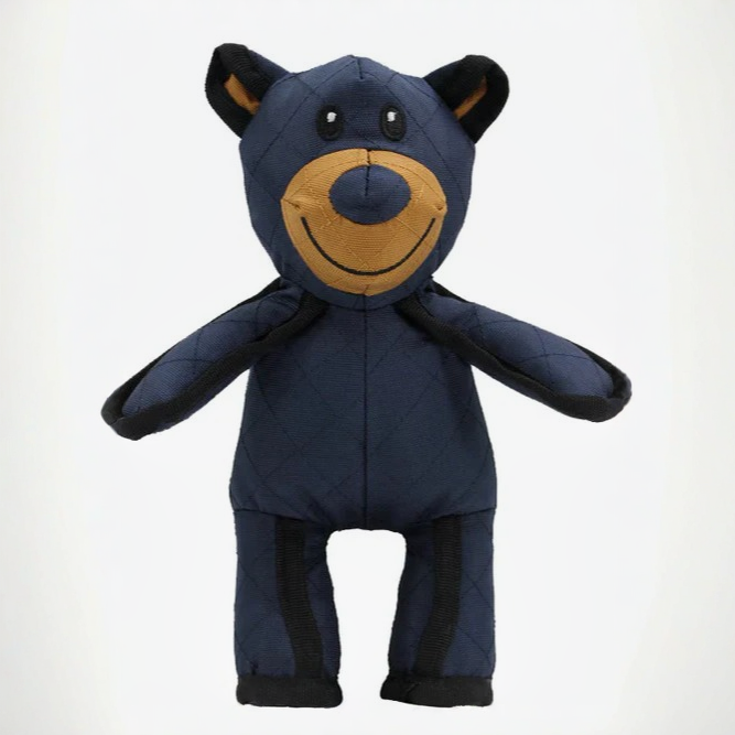 Chew Resistant Bear Dog Toy with Internal Squeaker and Reinforced Stitching, Machine Washable