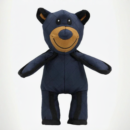 Chew Resistant Bear Dog Toy with Internal Squeaker and Reinforced Stitching, Machine Washable