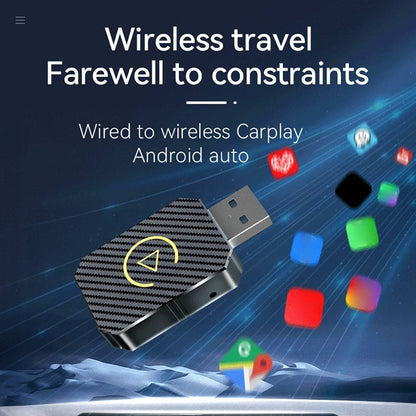 Wireless Phone to Car Display Adapter with Dual Band Connection and Auto Pairing