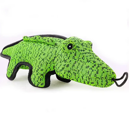Chew Resistant Bear Dog Toy with Internal Squeaker and Reinforced Stitching, Machine Washable