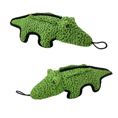 Chew Resistant Bear Dog Toy with Internal Squeaker and Reinforced Stitching, Machine Washable