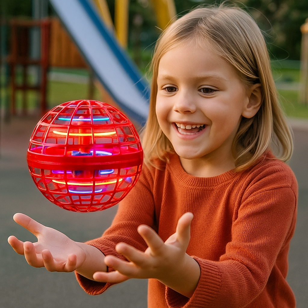 LED Flying Ball with Rechargeable Battery and Indoor Outdoor Use