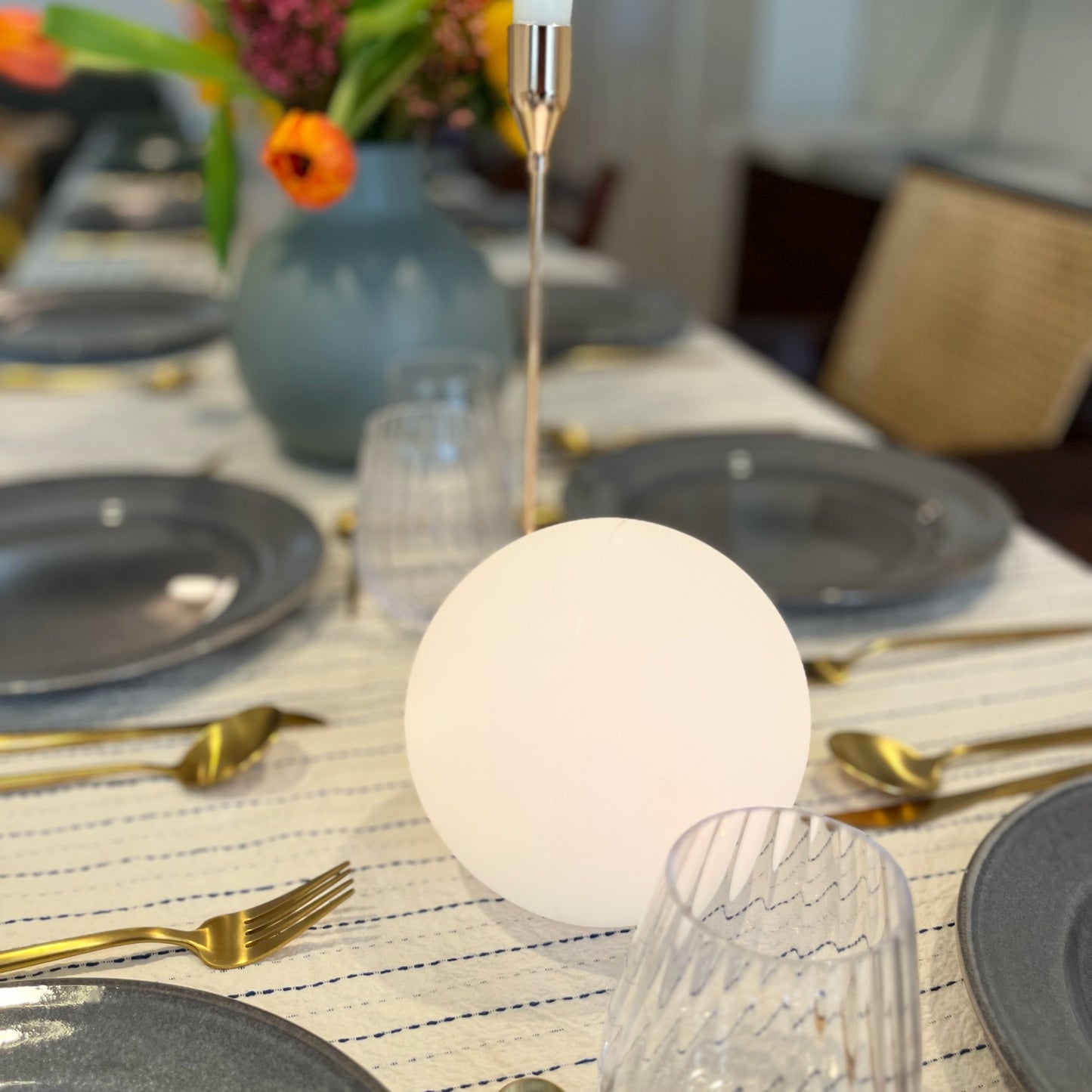 Color Changing LED Orb Lamp with Remote Control and IP65 Weather Rating