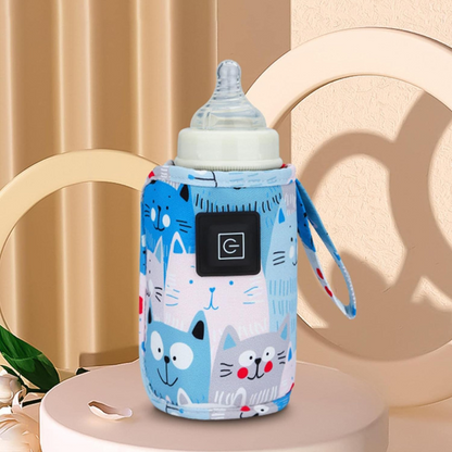 Baby Bottle Warmer with USB Power and Adjustable Heat Settings