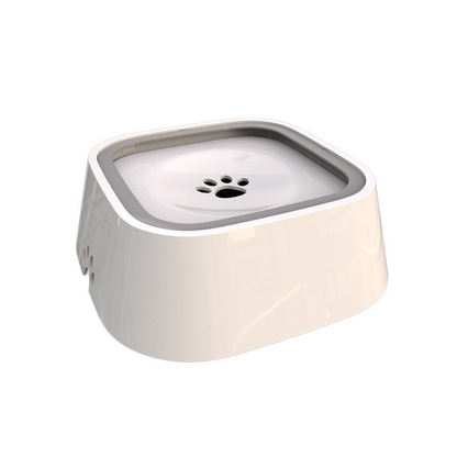 No Spill Dog Water Bowl with Floating Disk Control and Grip Base for Pets