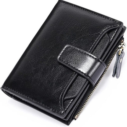 Multi-Pocket Wallet with RFID Blocking and Detachable ID Windows