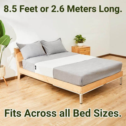 Grounding Bed Sheet with Detachable Grounding Cord and Breathable Low-Profile Fabric