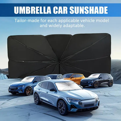 55in x 31in 2026 Heat Reflective Front Window Automotive Glass Sunshade - Blocks 99% Heat, Universal Fit for Cars & SUVs, Vehicle Accessories, Summer Car Visor Accessory Car Privacy Curtain allveramart