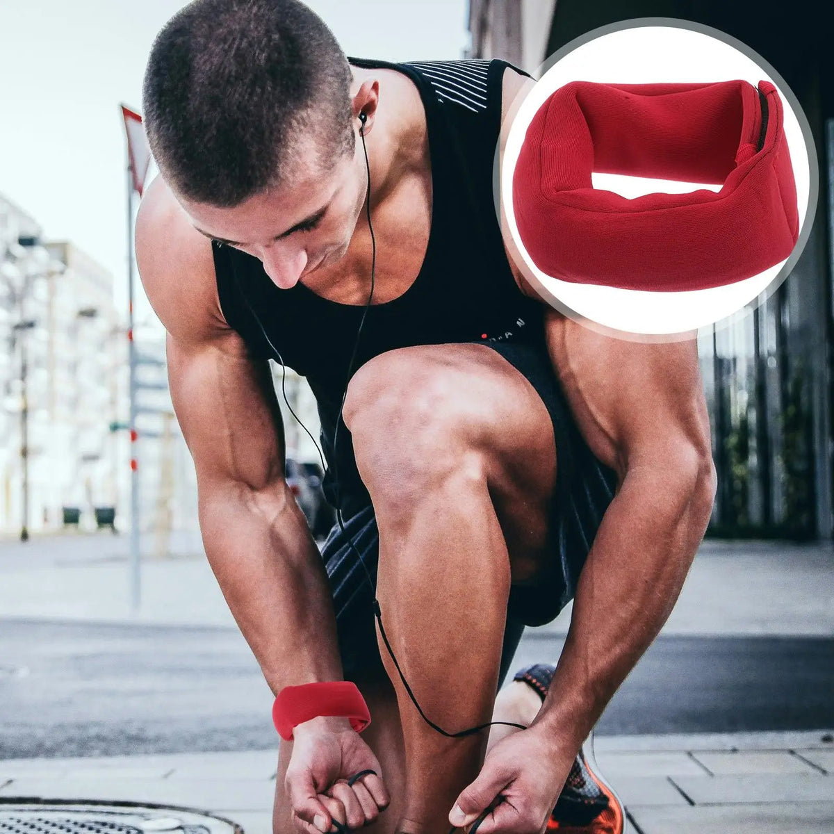 Adjustable Neoprene Wrist and Ankle Weights with Sand Filling for Walking and Fitness