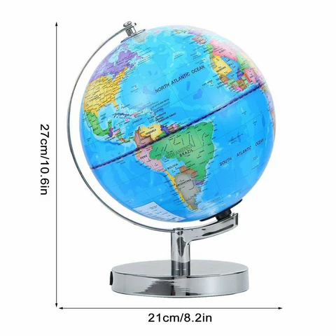 Levitating World Globe with LED Constellation Night Light and Touch Switch