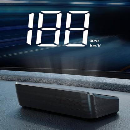 Windshield Heads Up Display with Digital Speedometer and GPS Tracking