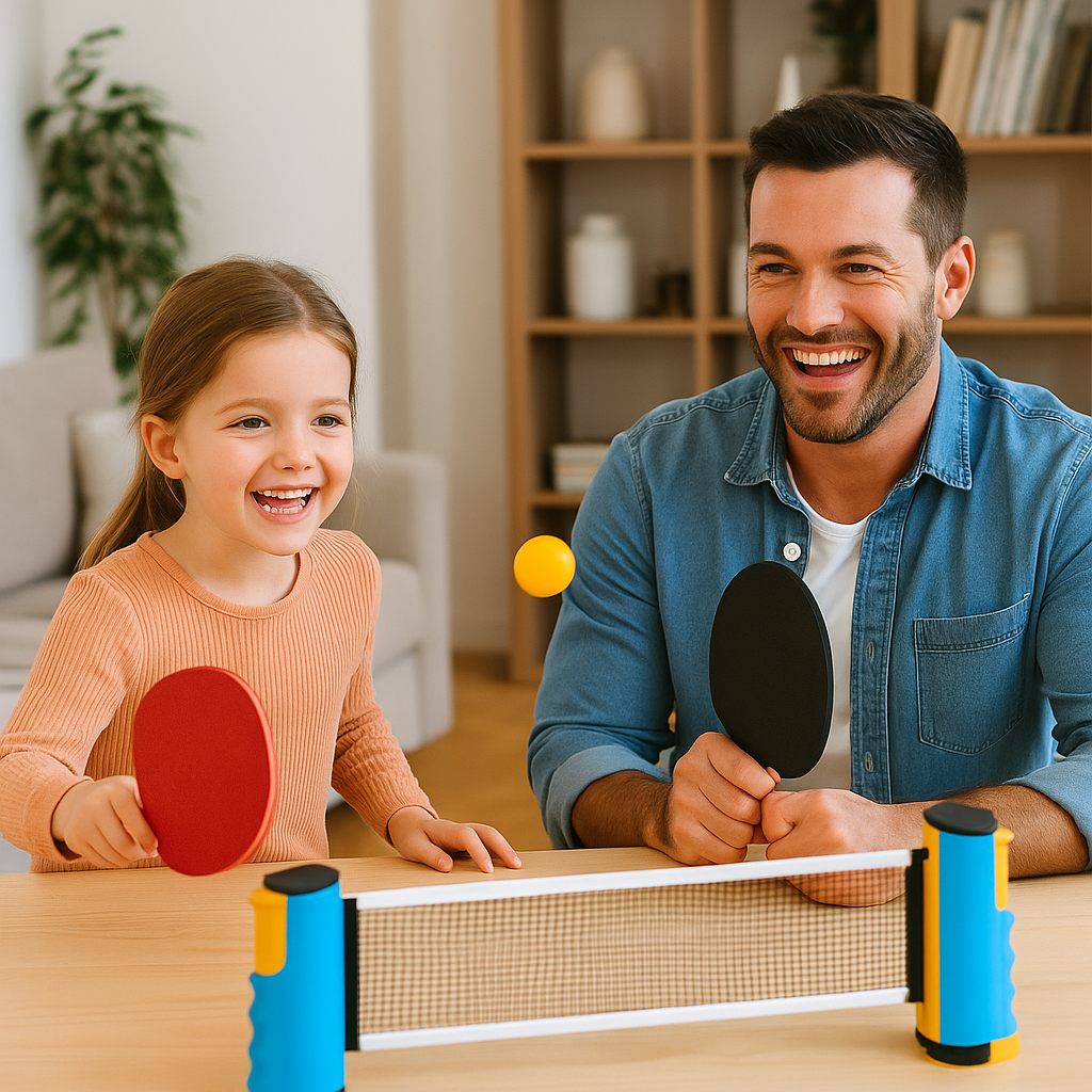 Adjustable Table Tennis Net for Any Table Shape, Quick Setup, in Four Colors