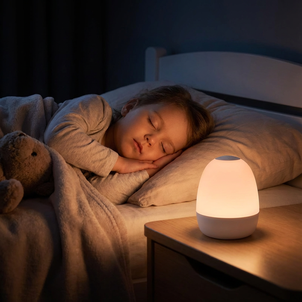 Silicone Egg Night Light with Touch Dimming Control