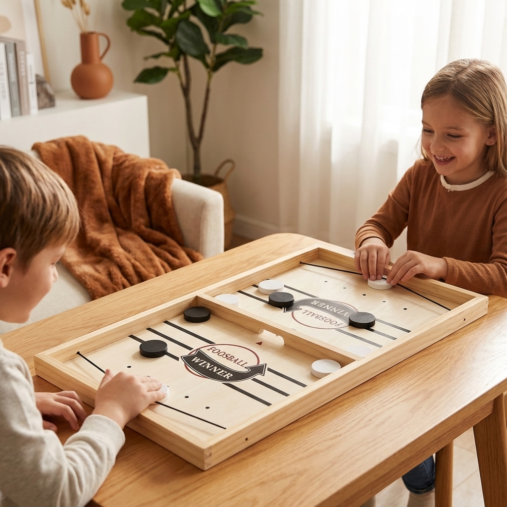 Wooden Catapult Board Game with Sling Shot Play Pieces