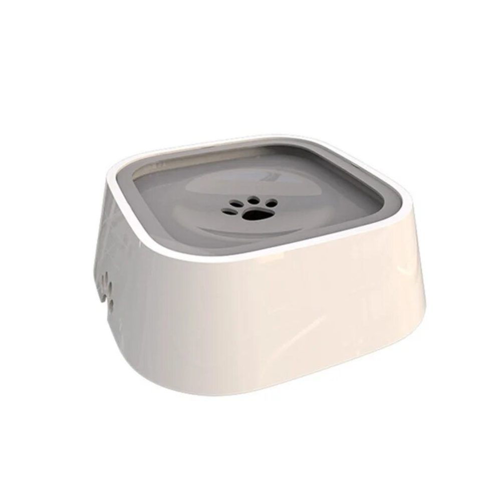 No Spill Dog Water Bowl with Floating Disk Control and Grip Base for Pets