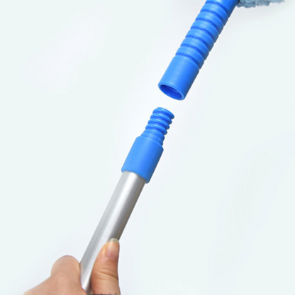 Extendable Ceiling Fan Duster with Coral Velvet Bristles and Flexible Head