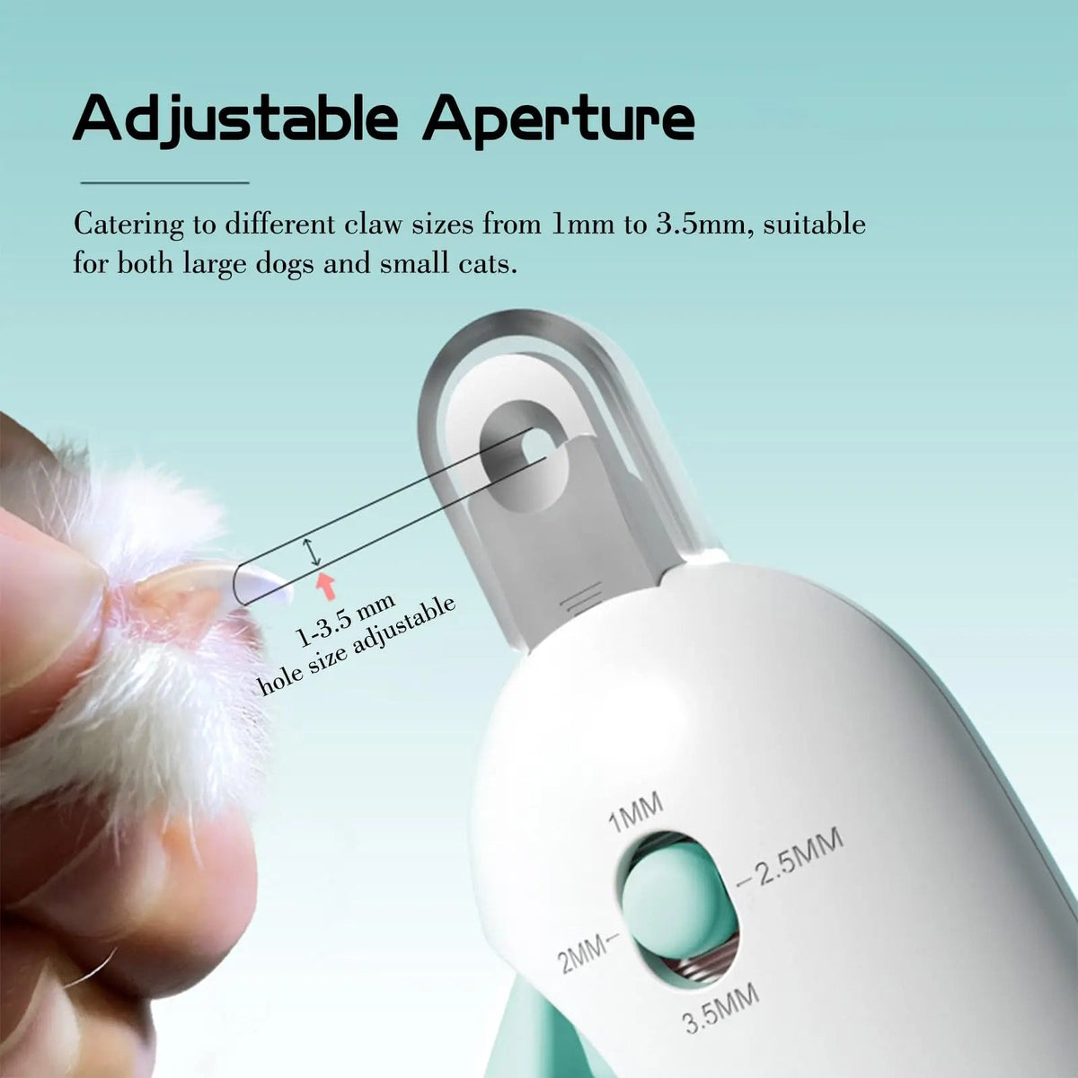 Pet Nail Clippers with Stainless Steel Blades and Safety Guard, Built in File