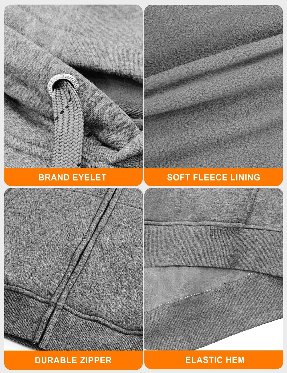 Heated Zip Hoodie with Five Warming Zones and Dual Zone Controls for Cold Weather