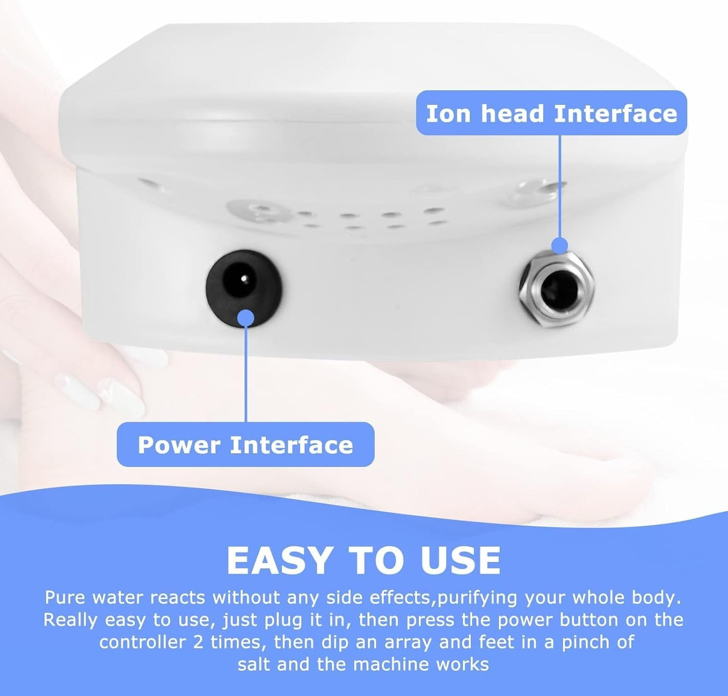 Ionic Detox Foot Spa with Digital LED Timer and Ionization Array