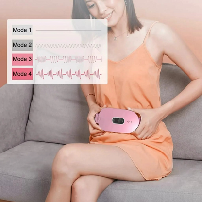 Cordless Heating Massager with Six Heat Levels and Six Massage Modes for Period Cramps