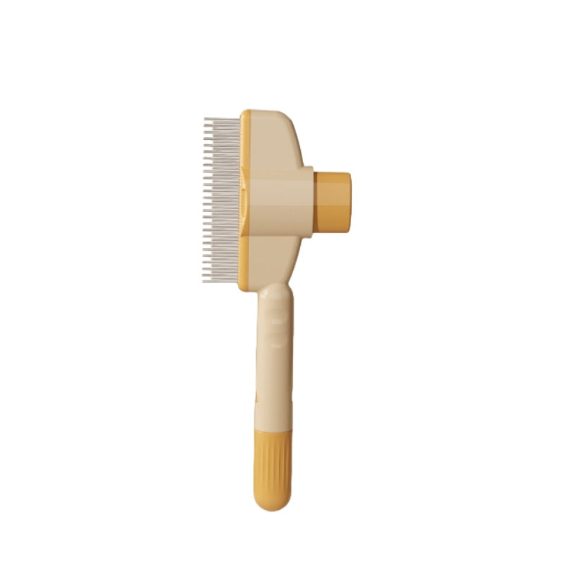 Stainless Steel Flea Comb for Dogs and Cats with Extra Fine Teeth and a One Press Hair Release