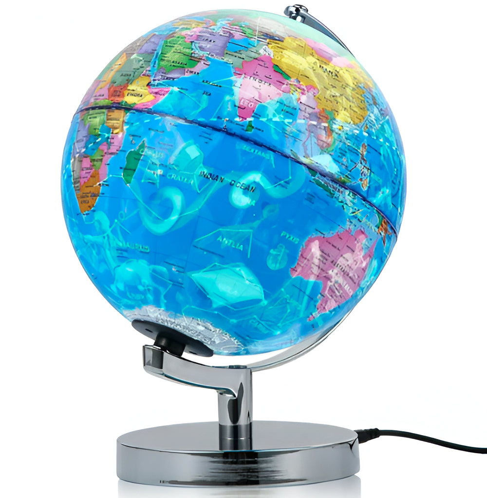 Levitating World Globe with LED Constellation Night Light and Touch Switch