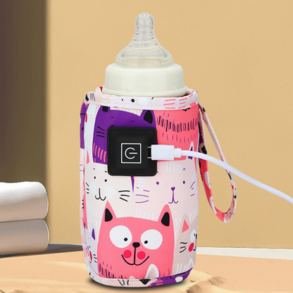 Baby Bottle Warmer with USB Power and Adjustable Heat Settings