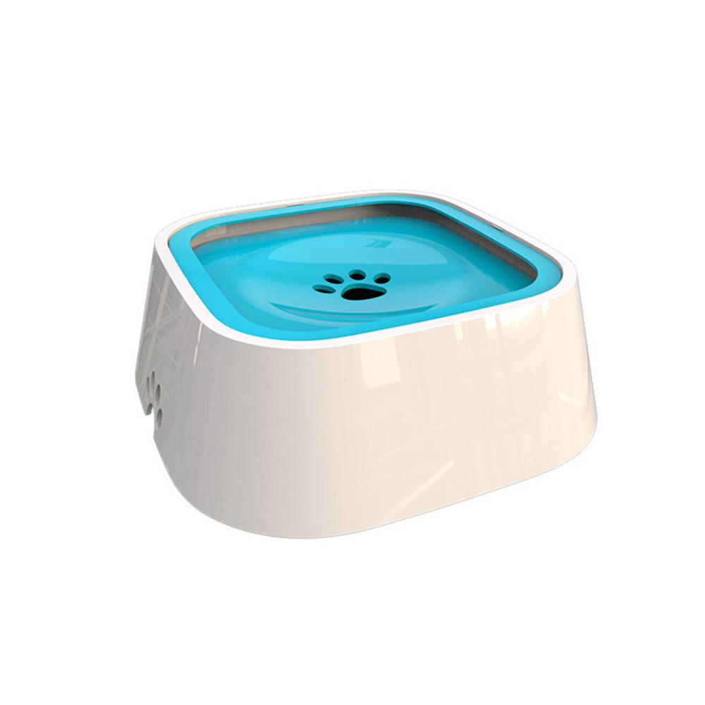 No Spill Dog Water Bowl with Floating Disk Control and Grip Base for Pets