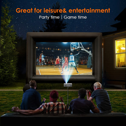 Portable Mini Projector with 3000 Lumen Brightness and HDMI USB Connectivity for Indoor Outdoor Use