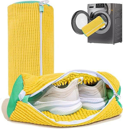 Washing Machine Sneaker Bag with Microfiber Chenille Interior and Hidden Zipper