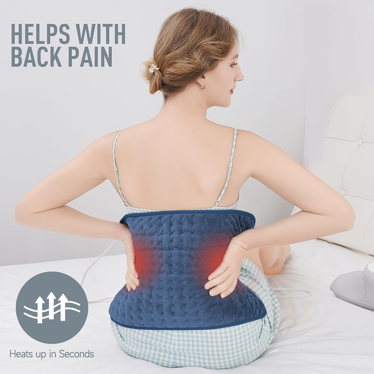 Heating Pad 24x12 Inch with Six Temperature Settings and Auto Shutoff Timer
