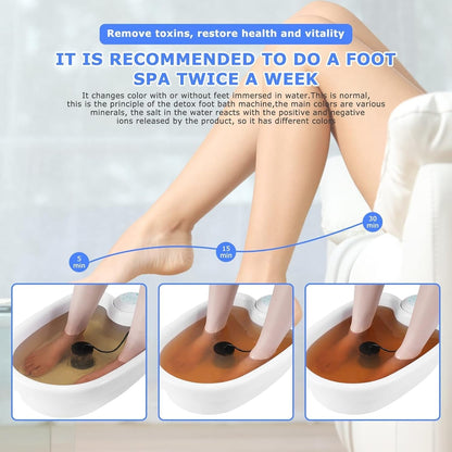 Ionic Detox Foot Spa with Digital LED Timer and Ionization Array