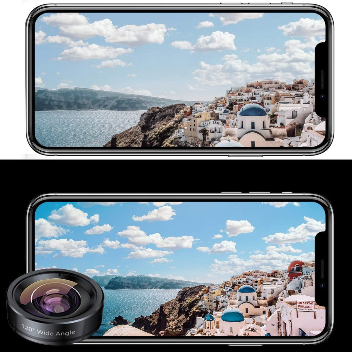 3 in 1 Phone Camera Lens Set with Macro Wide Angle and Fisheye Lenses