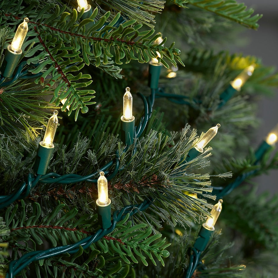 Twinkling Sparkle LED Light Strand with 100 Bulbs and 22 Strand Linking in Two Colors for Trees and Garlands