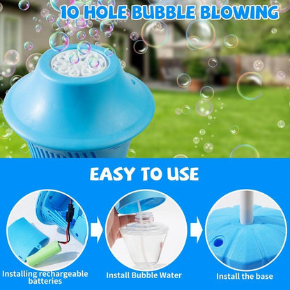 Automatic Bubble Maker with Adjustable Stand and 20000 Bubbles Per Minute