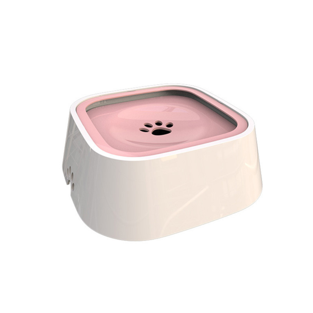 No Spill Dog Water Bowl with Floating Disk Control and Grip Base for Pets