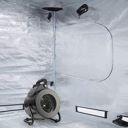 Space Heater with Steel Coil and Dual Air Circulation for Greenhouses and Grow Tents
