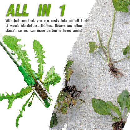 Standing Weed Puller with Triple Steel Claws and Foot Pedal Leverage