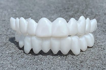 Removable Dental Veneers with Custom Moldable Fit and Natural Look Coverage, Reusable