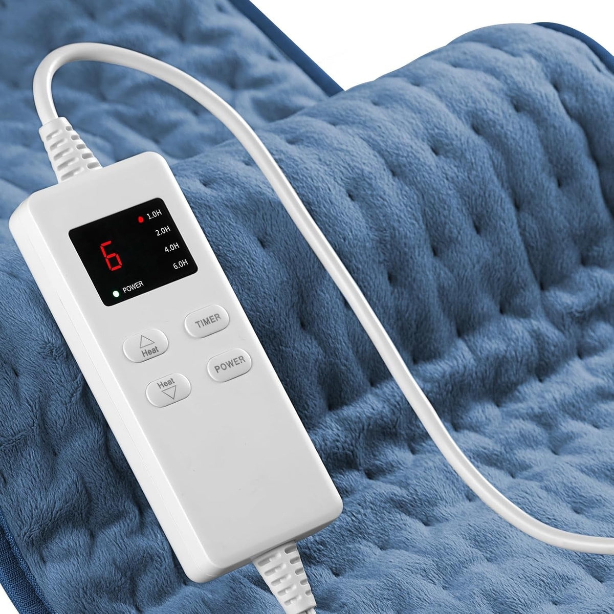 Heating Pad 24x12 Inch with Six Temperature Settings and Auto Shutoff Timer