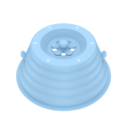 Collapsible Silicone Microwave Cover with Magnetic Storage and Steam Vents