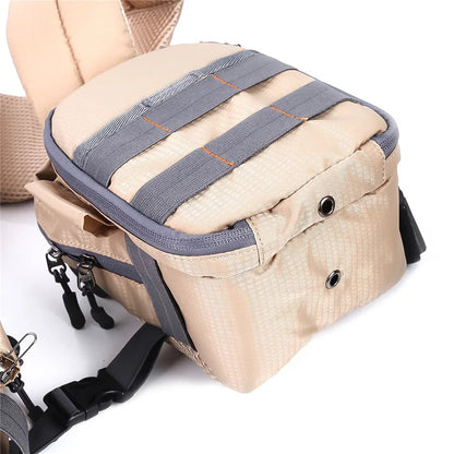 Fly Fishing Chest Bag with Adjustable Straps and Multiple Compartments, Water Resistant
