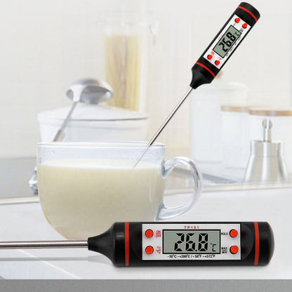 Digital Probe Cooking Thermometer with an LED Display, Hold Function and a Range of Minus 58 to 572 Degrees Fahrenheit