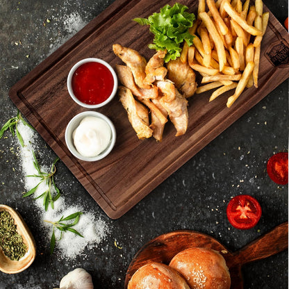 Walnut Cutting Board with Juice Groove 18” x 12”