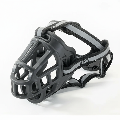 Breathable Mesh Dog Muzzle with Adjustable Straps, 6 Sizes for 10-130lb Dogs