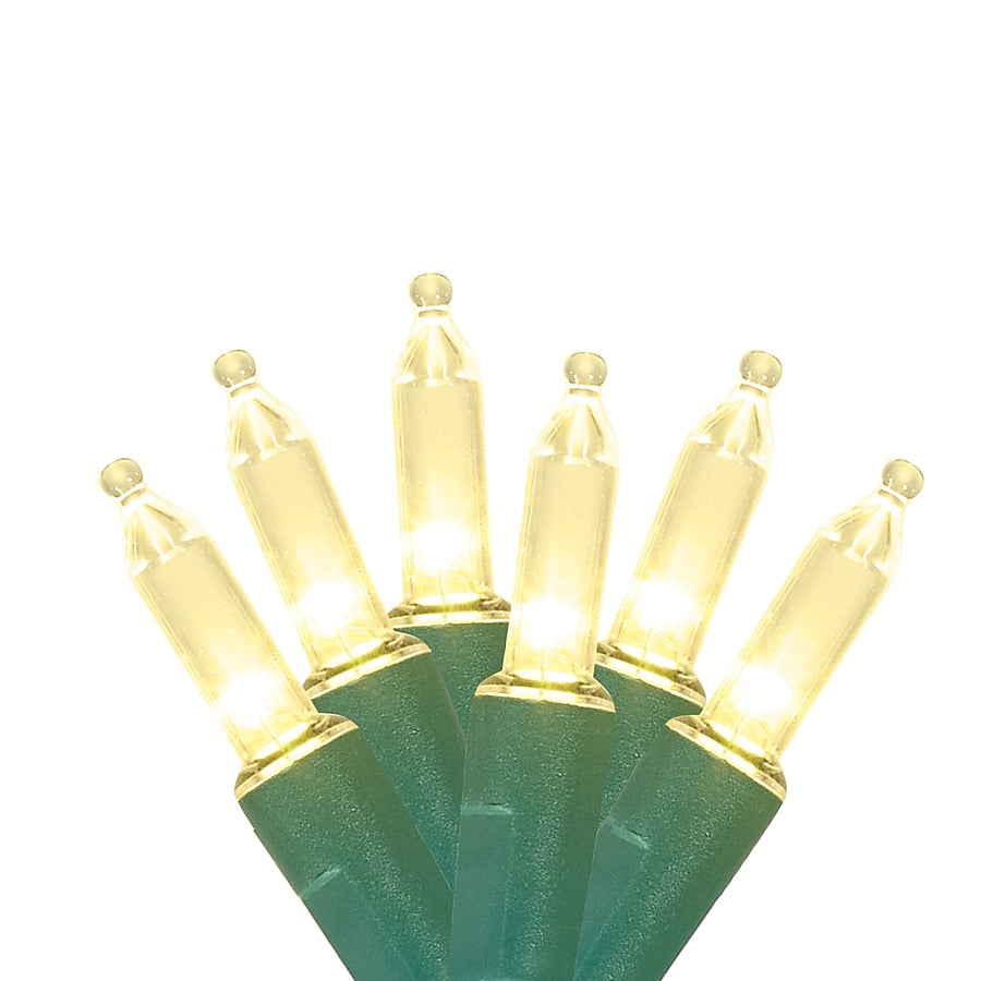 Twinkling Sparkle LED Light Strand with 100 Bulbs and 22 Strand Linking in Two Colors for Trees and Garlands