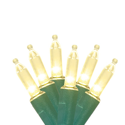Twinkling Sparkle LED Light Strand with 100 Bulbs and 22 Strand Linking in Two Colors for Trees and Garlands