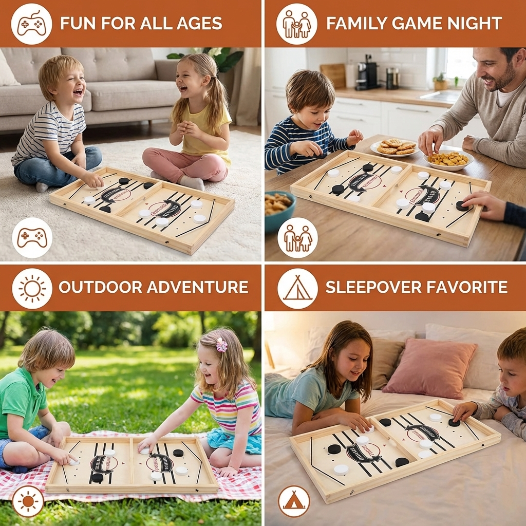 Wooden Catapult Board Game with Sling Shot Play Pieces